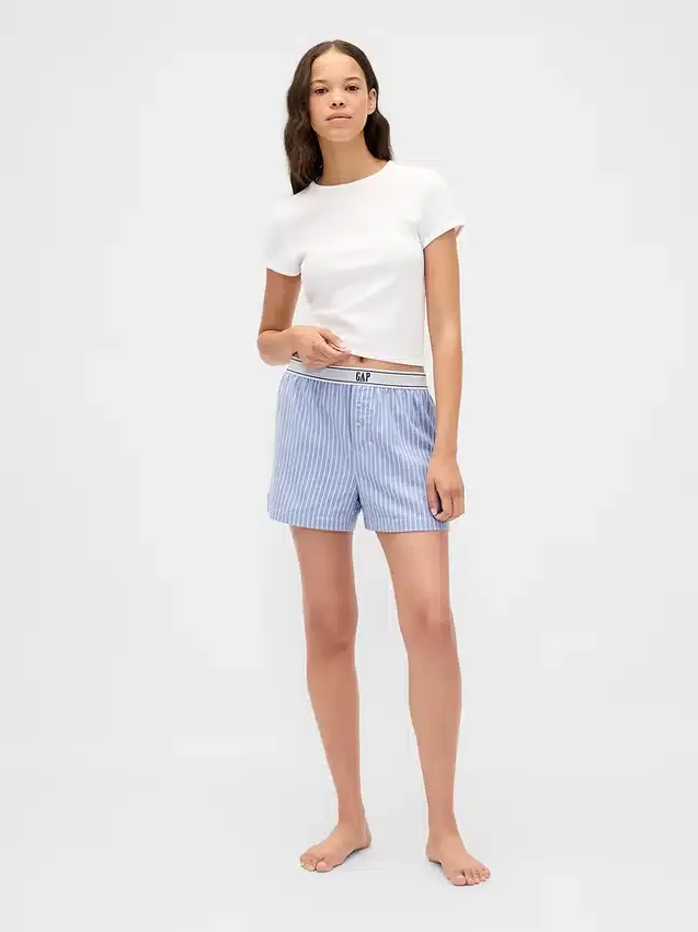 Boxershorts i flanell med logo