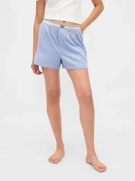 Boxershorts i flanell med logo
