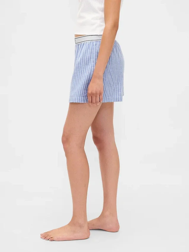 Boxershorts i flanell med logo