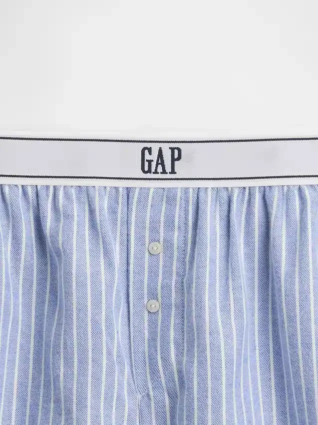 Boxershorts i flanell med logo