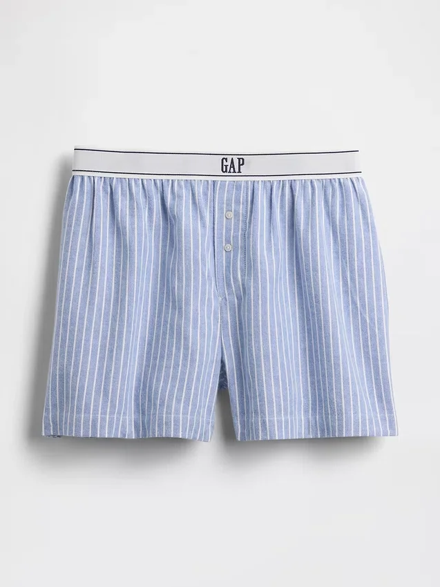 Boxershorts i flanell med logo