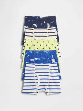 Boxershorts i økologisk stretchbomull for småbarn (5-pakning)