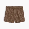 Boxershorts i stripet økologisk bomullspoplin