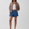 Boxershorts i ultramyk denim med middels høy midje