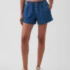Boxershorts i ultramyk denim med middels høy midje