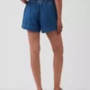 Boxershorts i ultramyk denim med middels høy midje
