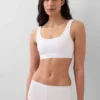 Bralette i økologisk, elastisk bomull med Gap Logo