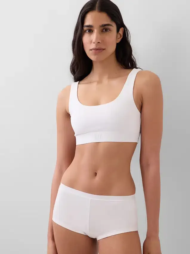 Bralette i økologisk, elastisk bomull med Gap Logo