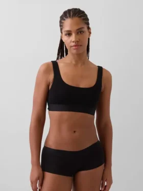 Bralette i økologisk, elastisk bomull med Gap Logo