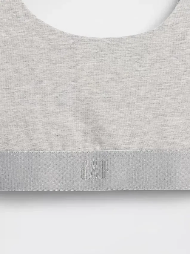 Bralette i økologisk, elastisk bomull med Gap Logo