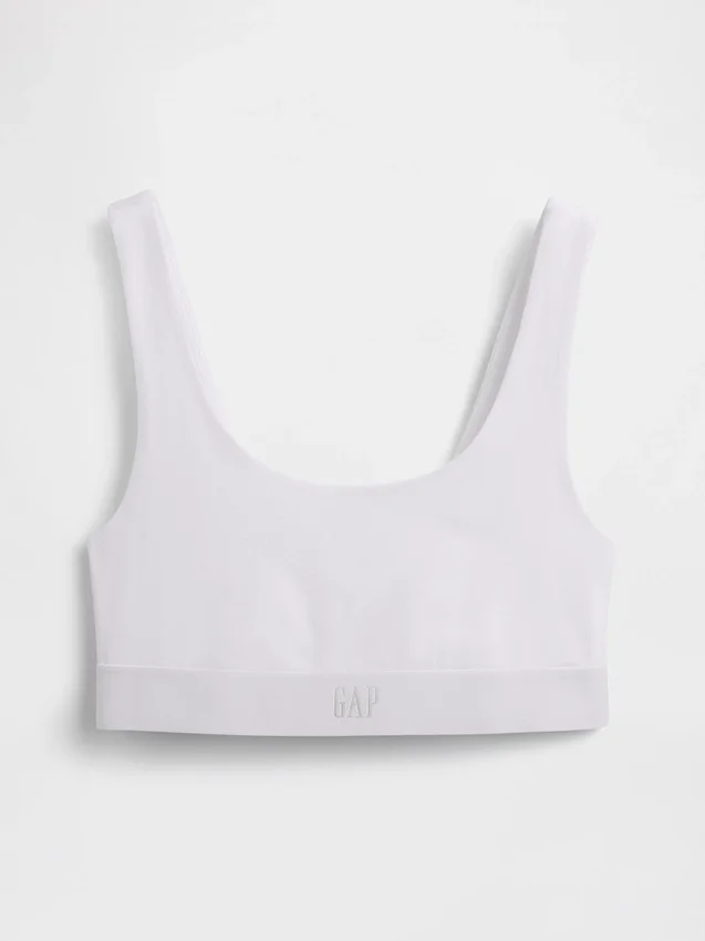 Bralette i økologisk, elastisk bomull med Gap Logo