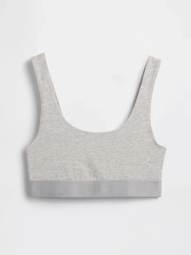 Bralette i økologisk, elastisk bomull med Gap Logo