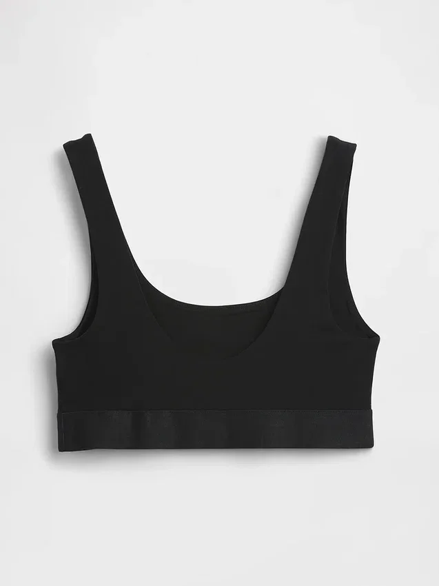 Bralette i økologisk, elastisk bomull med Gap Logo