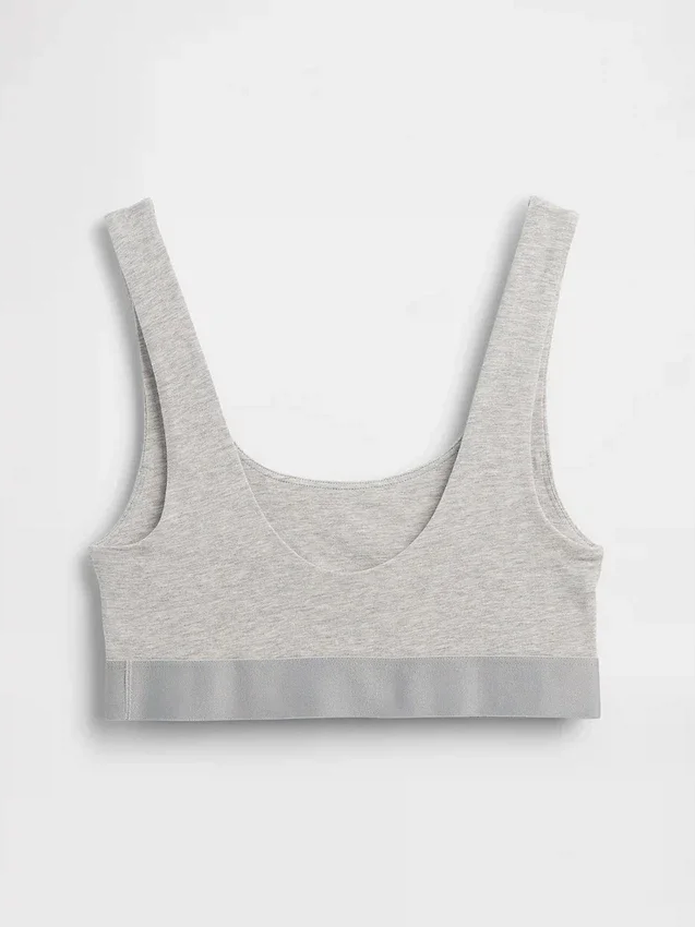 Bralette i økologisk, elastisk bomull med Gap Logo