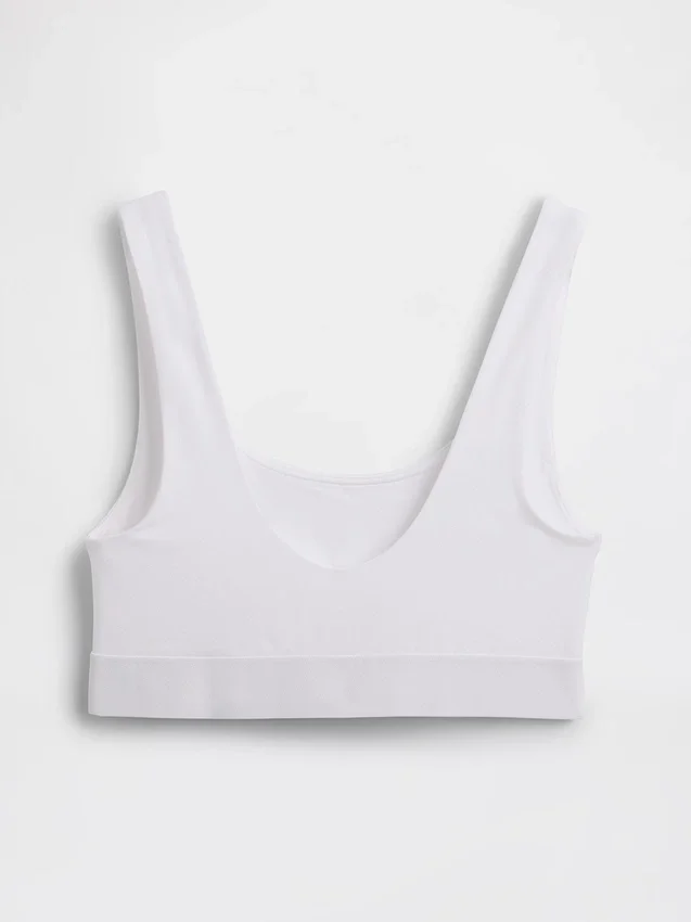Bralette i økologisk, elastisk bomull med Gap Logo
