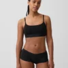 Bralette i økologisk stretchbomull med logo