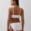 Bralette i økologisk stretchbomull med logo