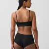 Bralette i økologisk stretchbomull med logo