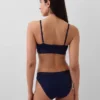 Bralette i økologisk stretchbomull med logo
