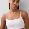 Bralette i økologisk stretchbomull med logo