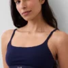 Bralette i økologisk stretchbomull med logo