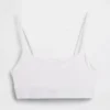 Bralette i økologisk stretchbomull med logo