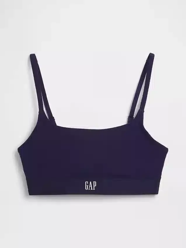Bralette i økologisk stretchbomull med logo