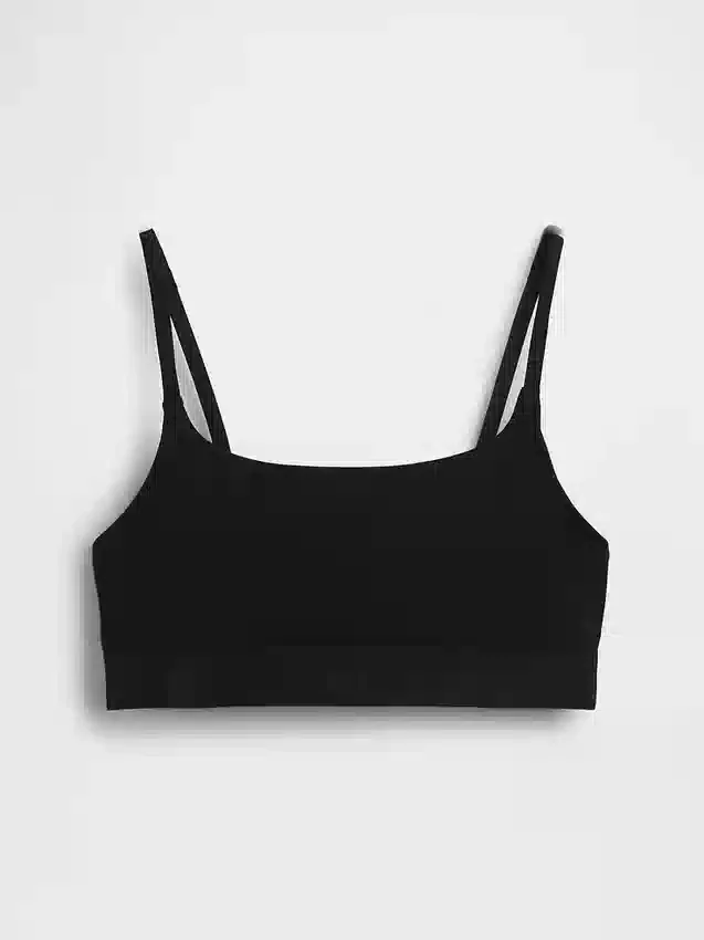 Bralette i økologisk stretchbomull med logo