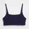 Bralette i økologisk stretchbomull med logo