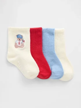 Brannan Bear Americana-sokker for småbarn (4-pakning)