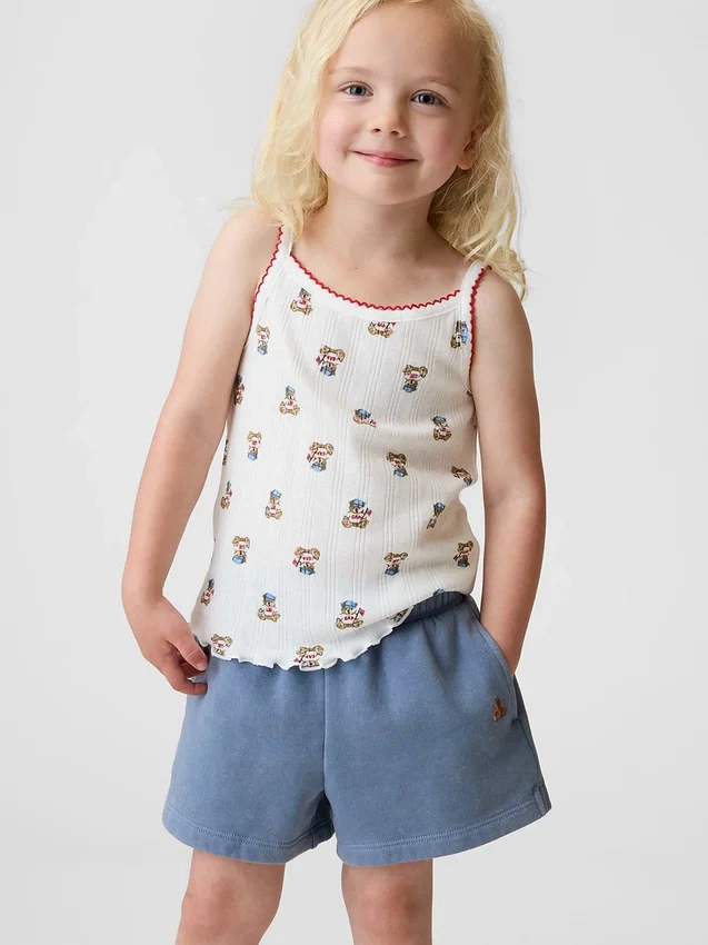 Brannan Bear-cami i pointelle-strikk for Baby og Småbarn