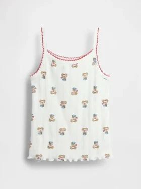 Brannan Bear-cami i pointelle-strikk for Baby og Småbarn