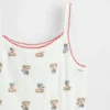 Brannan Bear-cami i pointelle-strikk for Baby og Småbarn