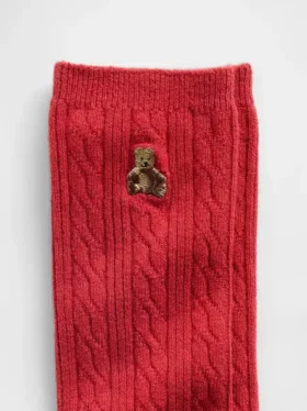 Brannan Bear kabelstrikkede sokker