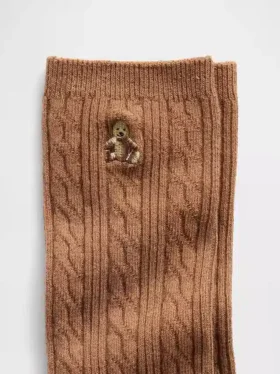 Brannan Bear kabelstrikkede sokker
