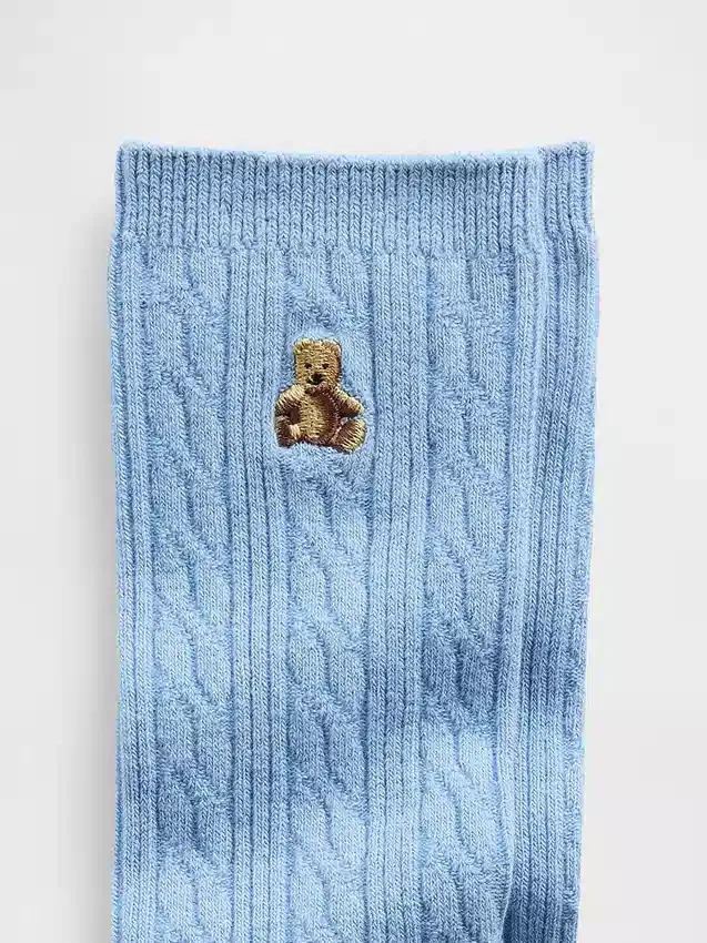 Brannan Bear kabelstrikkede sokker