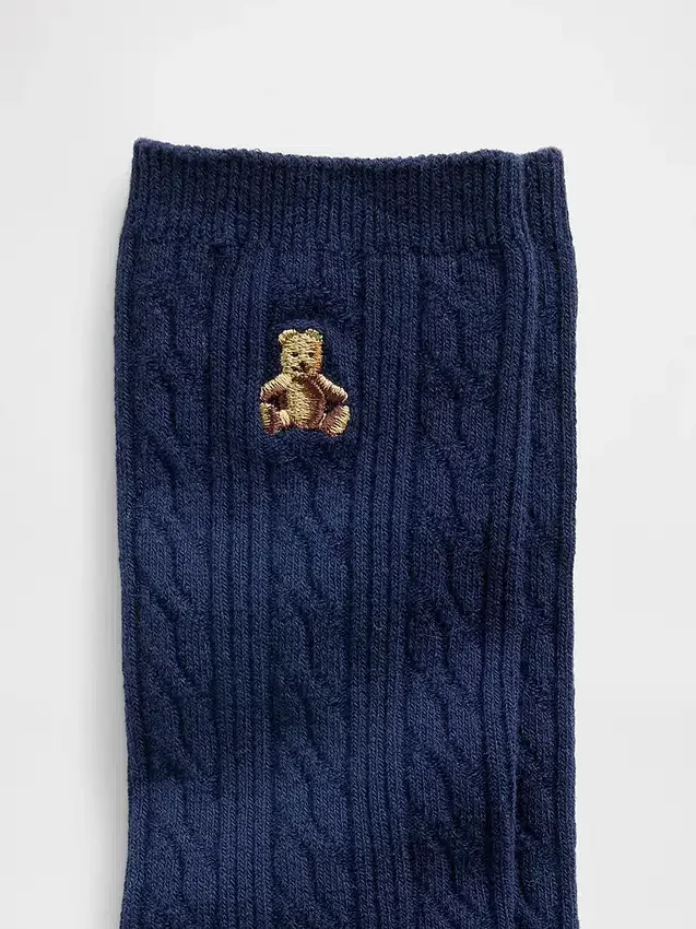 Brannan Bear kabelstrikkede sokker