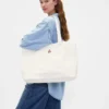 Brannan Bear-logo denim-tote