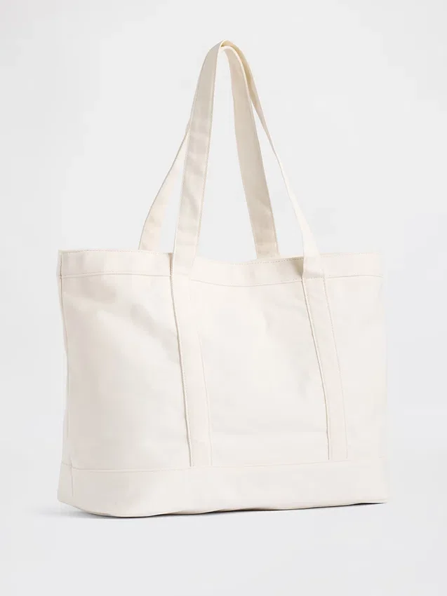 Brannan Bear-logo denim-tote