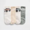 Brannan Bear & Stripe-sokker for Baby og Småbarn (4-pakning)