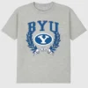 Brigham Young University Laurels mørk grafisk T-skjorte