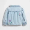 Brodert arbeidsjakke i denim for Baby og Småbarn