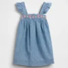 Brodert denimkjole for Baby og Småbarn
