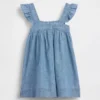 Brodert denimkjole for Baby og Småbarn