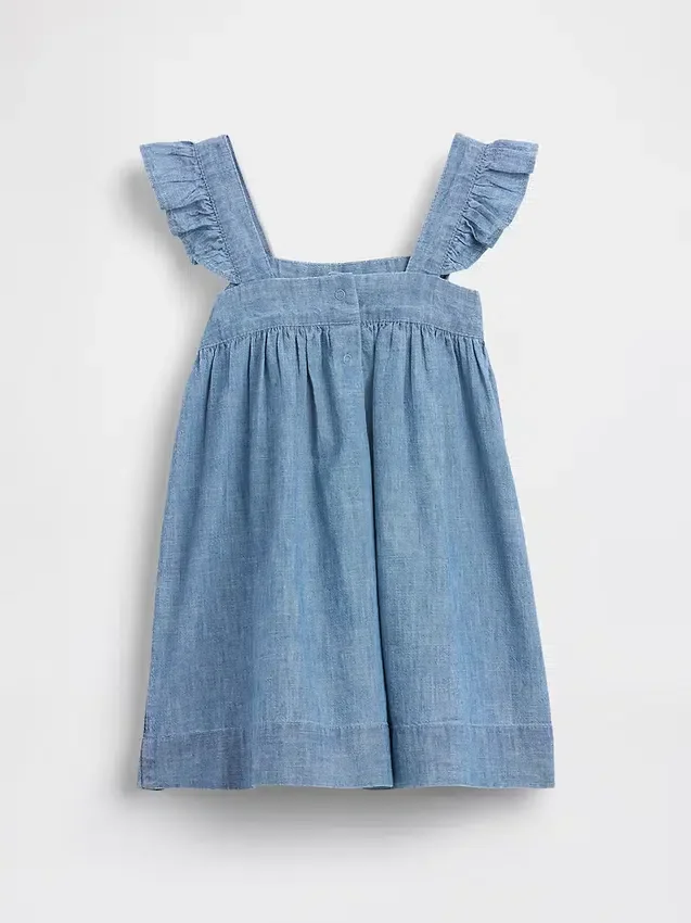 Brodert denimkjole for Baby og Småbarn