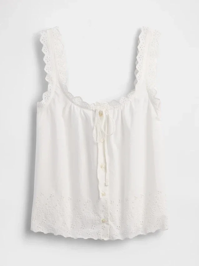 Brodert pyjamas-tanktop