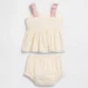 Broderte baby-tanktoppsett