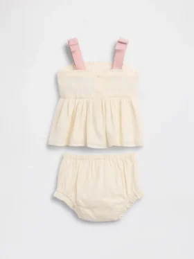 Broderte baby-tanktoppsett