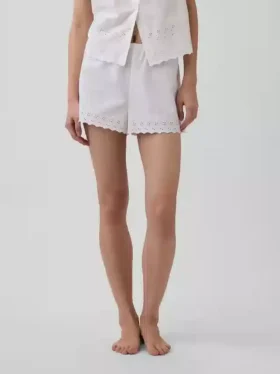 Broderte pyjamas-Shorts