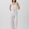 Broderte pyjamasbukser